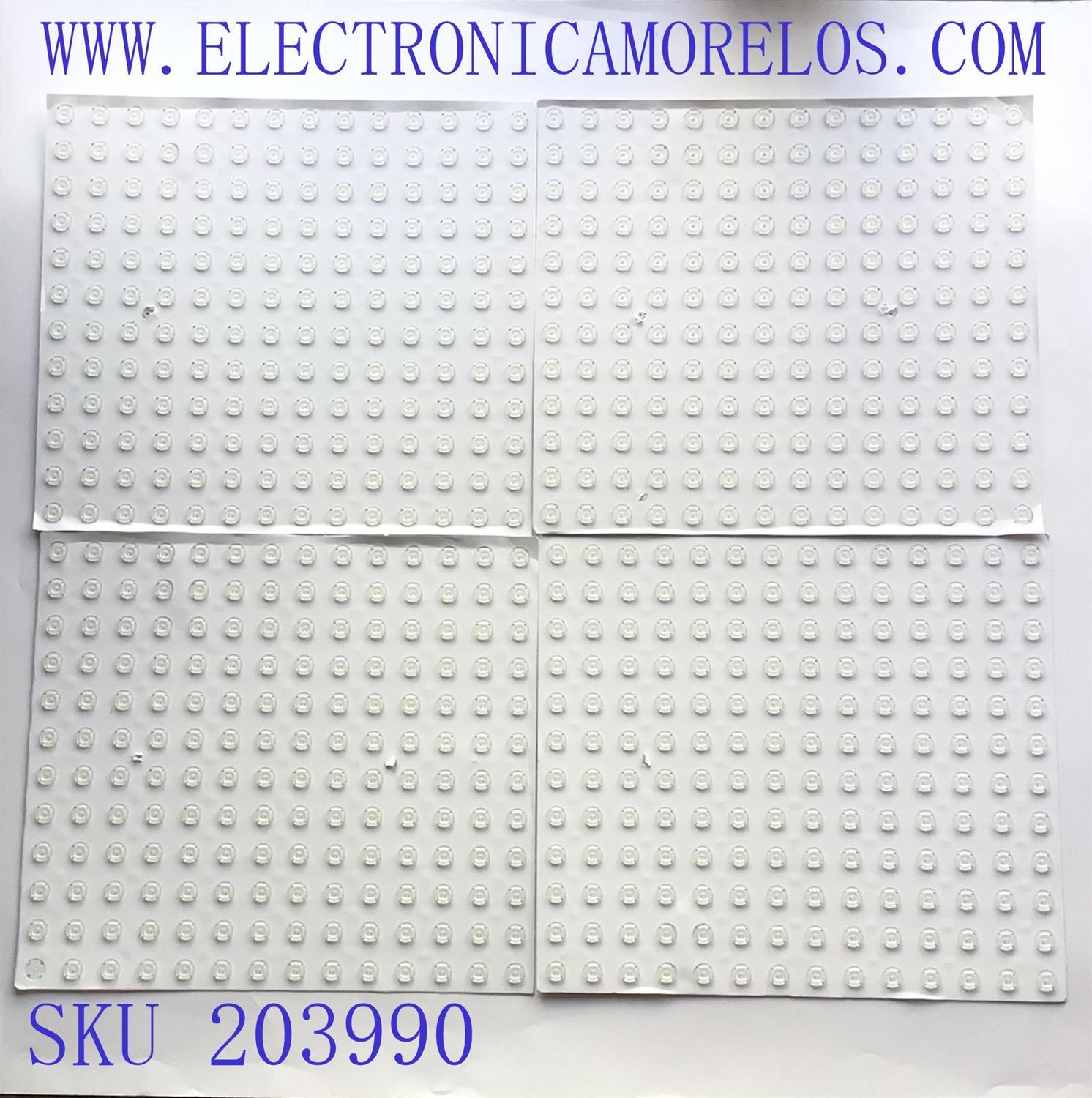 KIT DE LED'S PARA TV SAMSUNG (8 PIEZAS) / NUMERO DE PARTE BN97-17664A / BN97-17663A / K058X-001A / LS01 010228569892 / LS02 010228569911 / SK1B2 / PANEL CY-TT065JMLV4H / MODELOS QN65Q800TAFXZA / QN65Q800TAFXZA  FK04